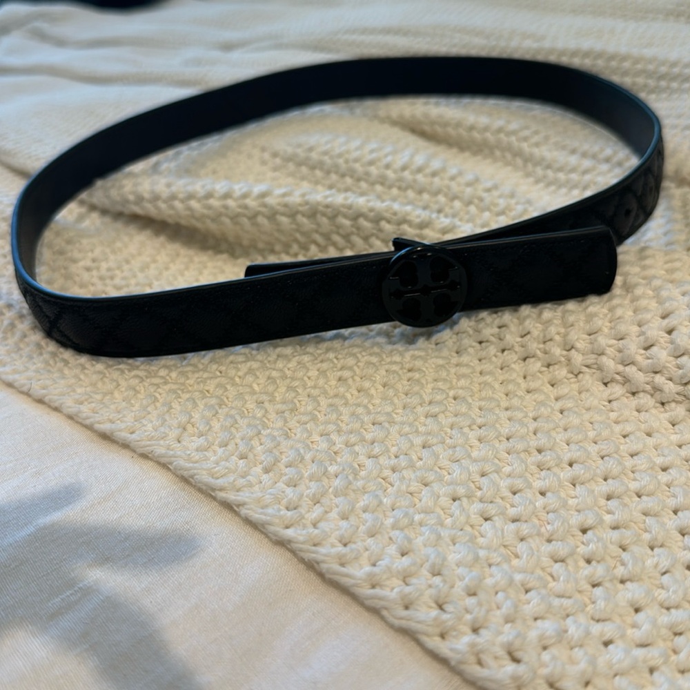 Tory Burch skinny black belt s/m